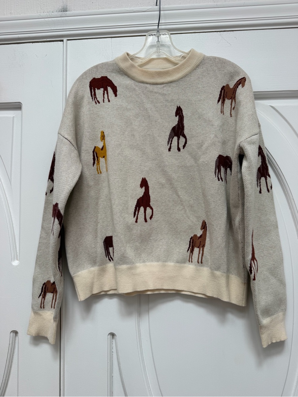 THML Anthro Horse-Print Sweater M